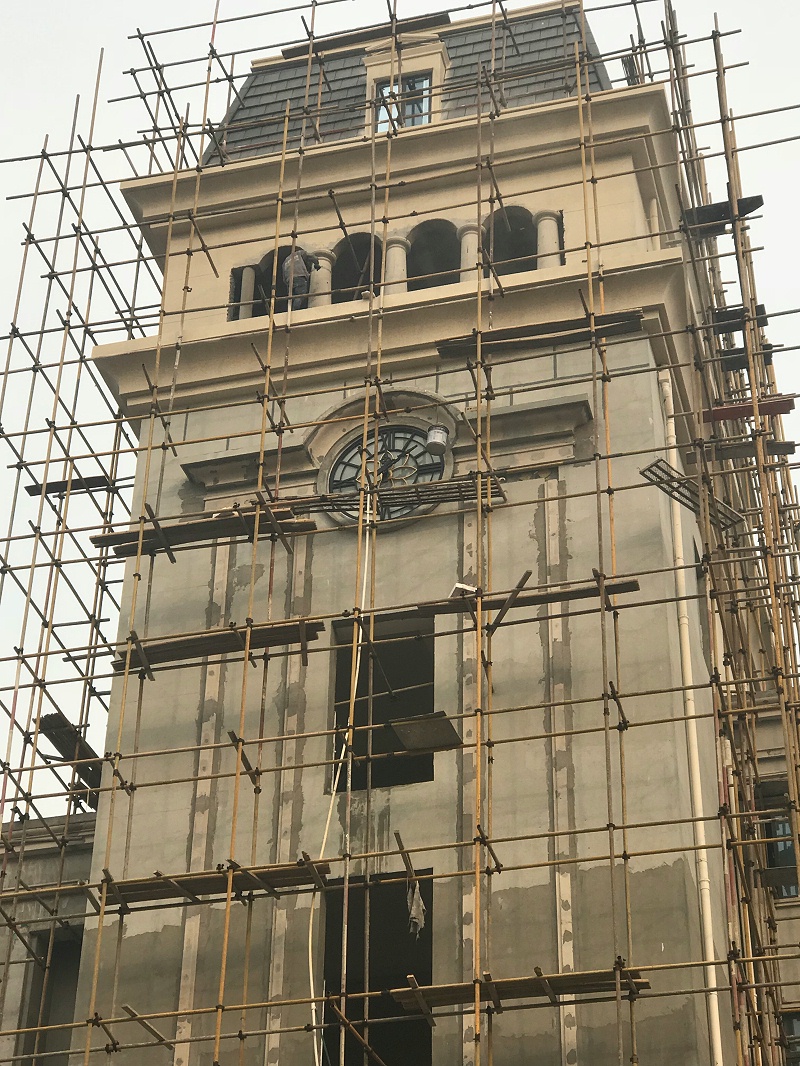 外墻裝飾線條施工現(xiàn)場(chǎng)