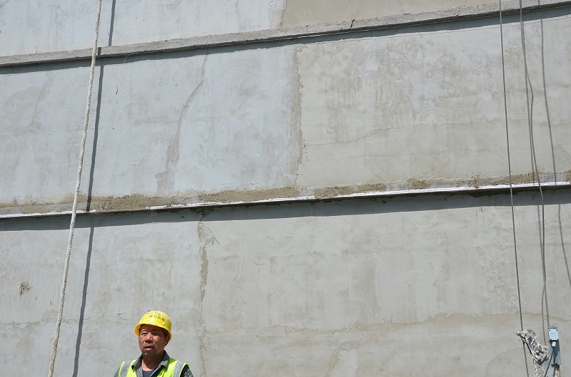 抹面砂漿施工現(xiàn)場(chǎng)